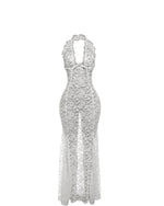 Ella Lace Halter Maxi