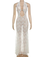 Ella Lace Halter Maxi