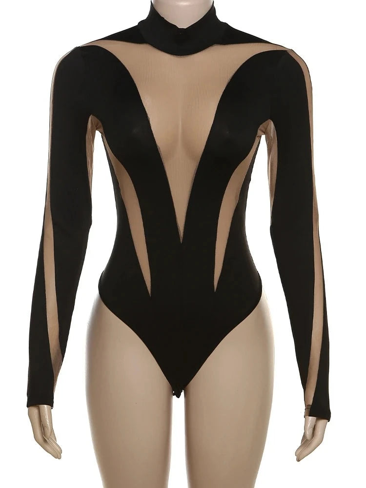 Deja Mesh Cut Out Bodysuit