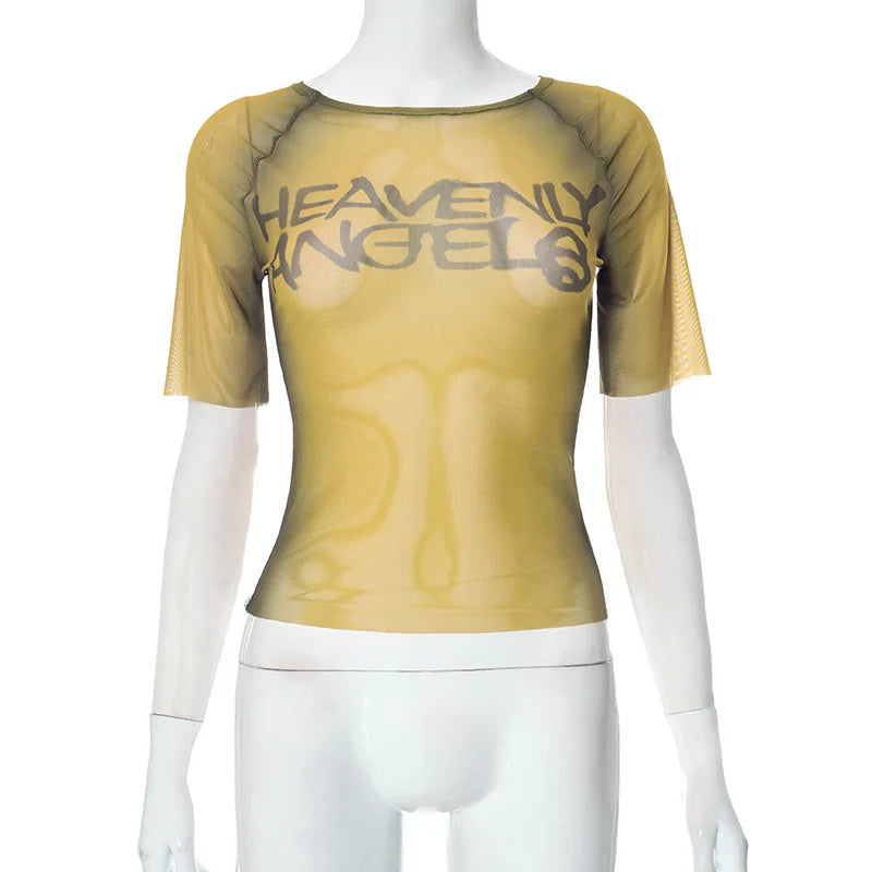 Heavenly Mesh Top