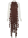 Circle Cut-Out Tassel Halter