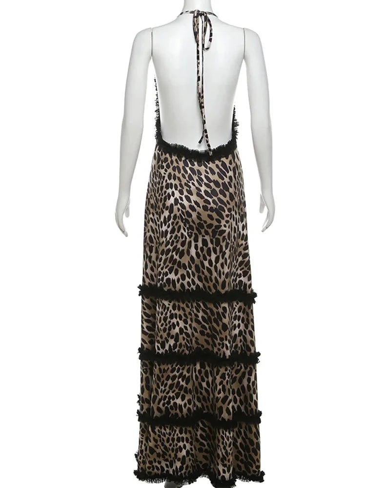 Laila Leopard Print Maxi