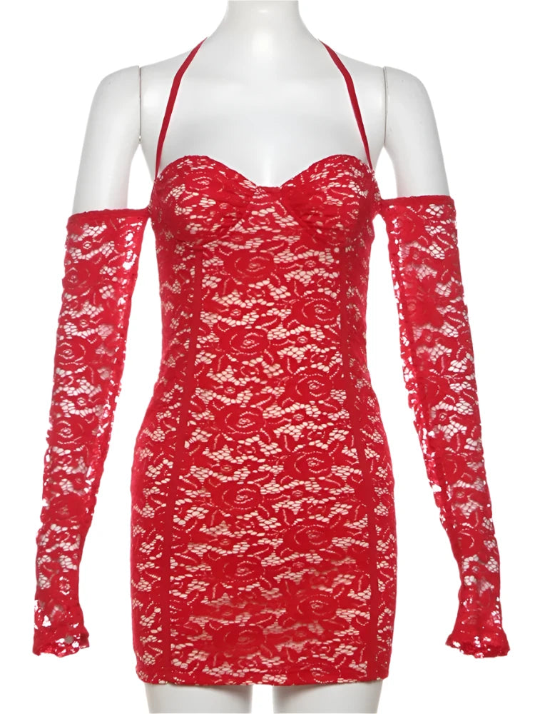 Red Lace Mini