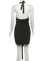 Adele Studded Halter Mini