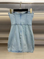 Alena 3D Pocket Denim Mini