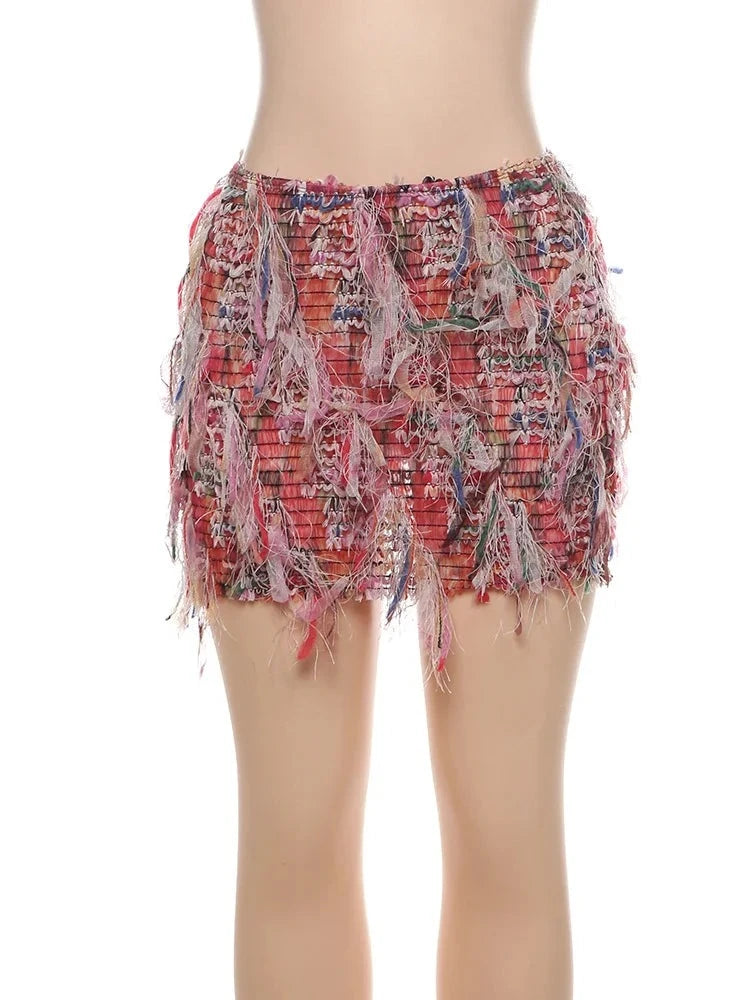 Sorai Tassel Mini Skirt