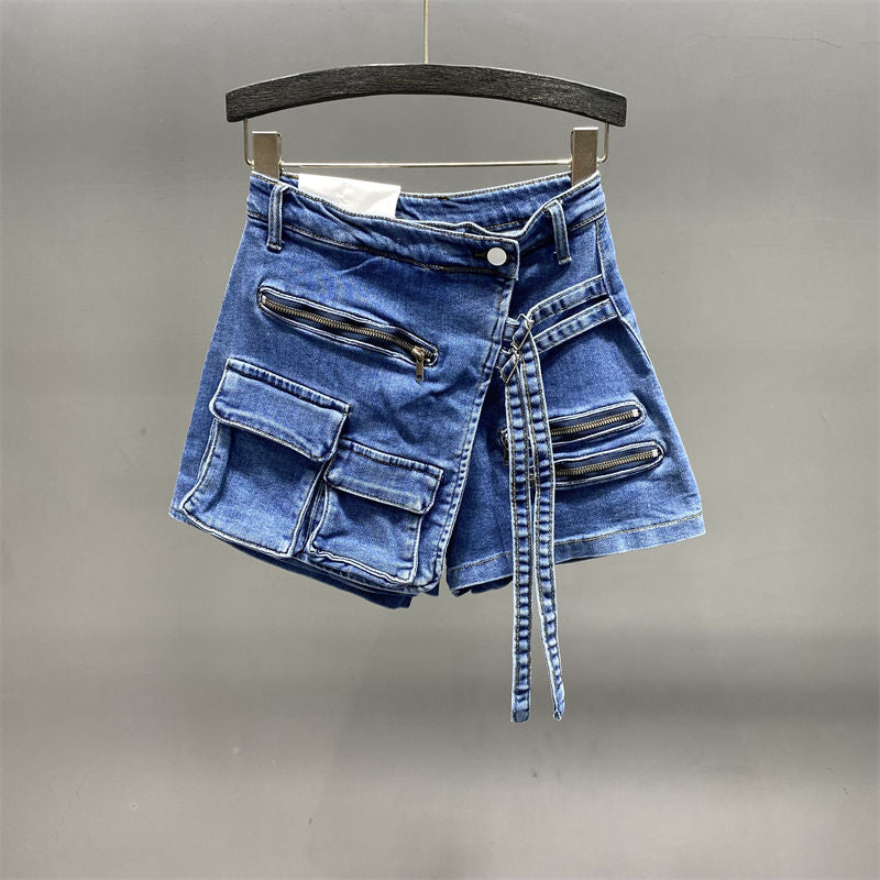 That Girl Denim Mini Skort