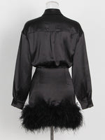 Feathered Hem Mini