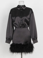 Feathered Hem Mini