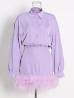 Feathered Hem Mini