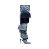 The Patchwork Denim Pocket Boot