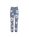 Aesthetic Floral Print Jeans