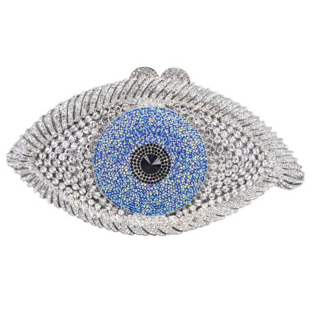 Crystal Evil Eye Clutch